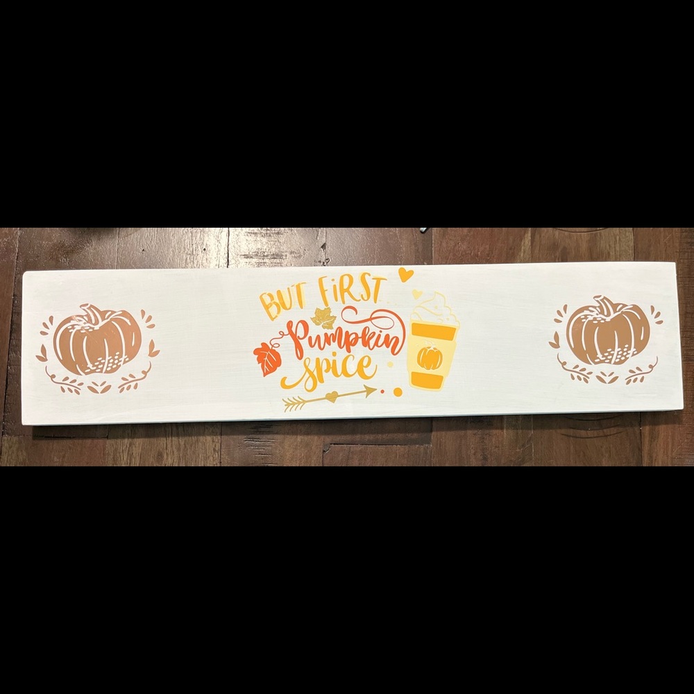 Pumpkin Spice Fall Sign 🎃☕️